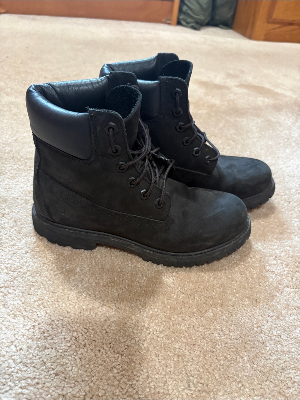 Timberland Black Lace-Up Women's Ankle Boots